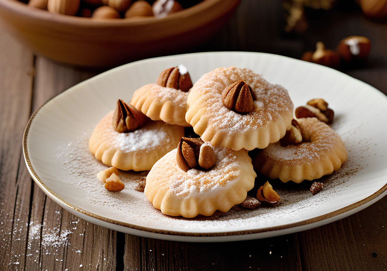 Vanilla Crescents with Hazelnuts