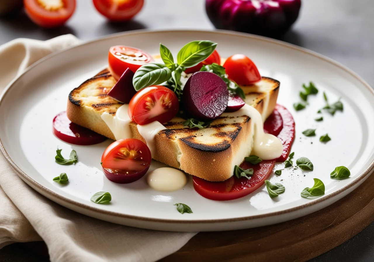 Roasted Bread with Cod