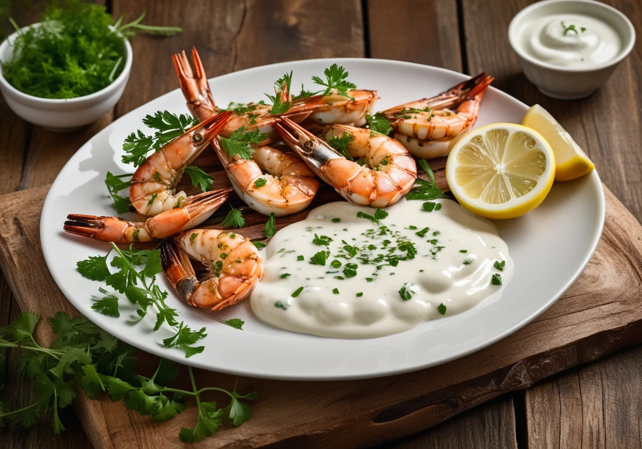 Grilled Tiger Prawns