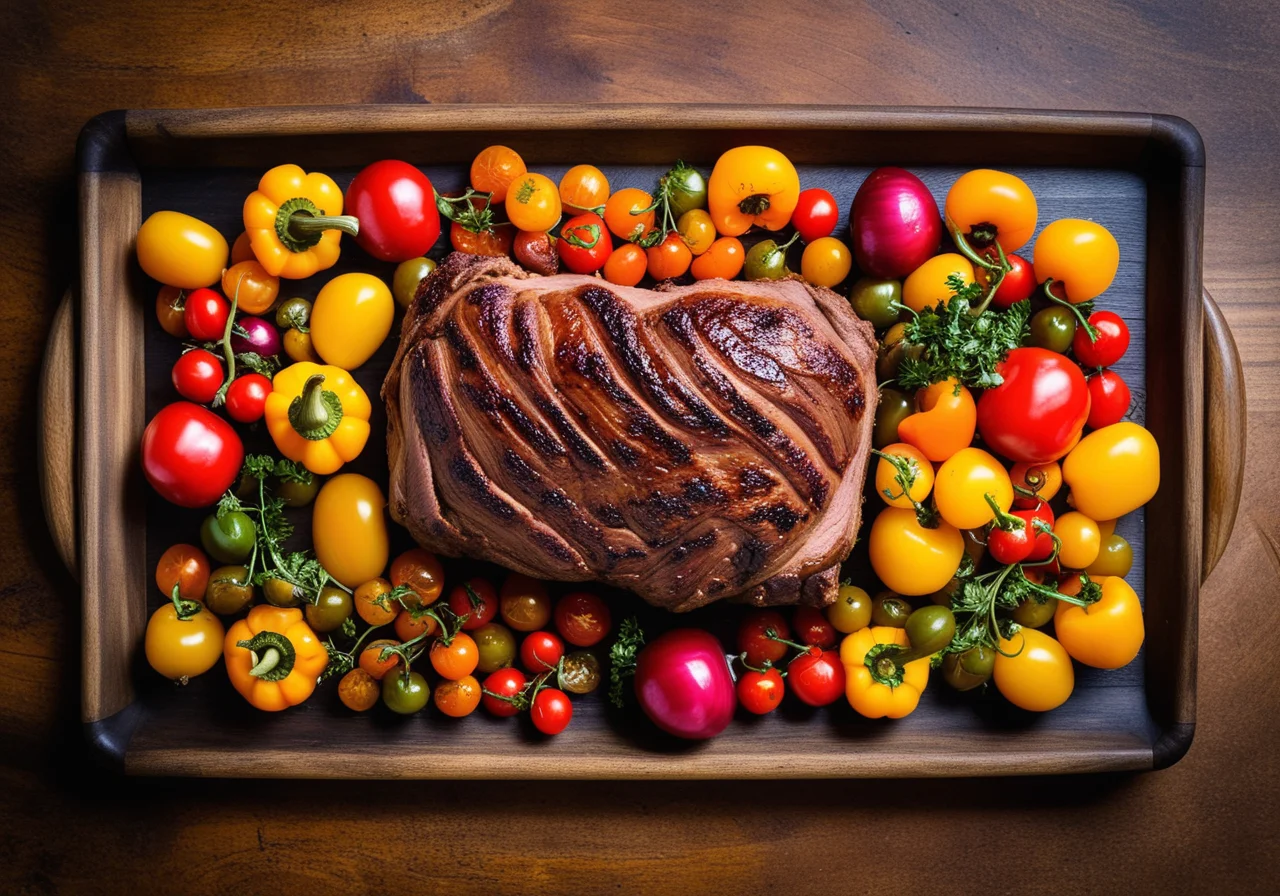 Lamb Leg with Mediterranean Vegetables