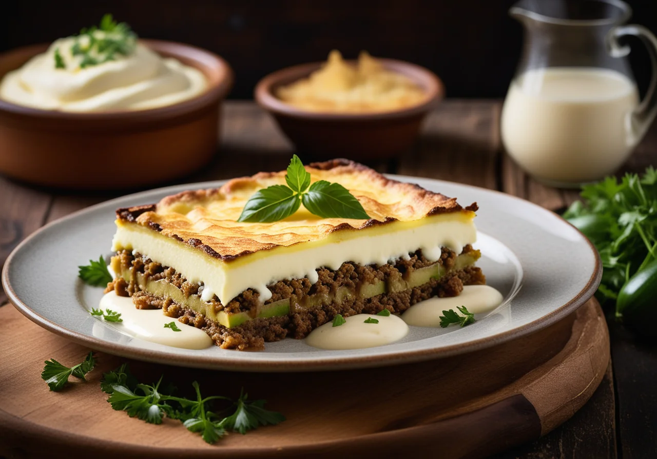 Moussaka with Potatoes and Zucchini