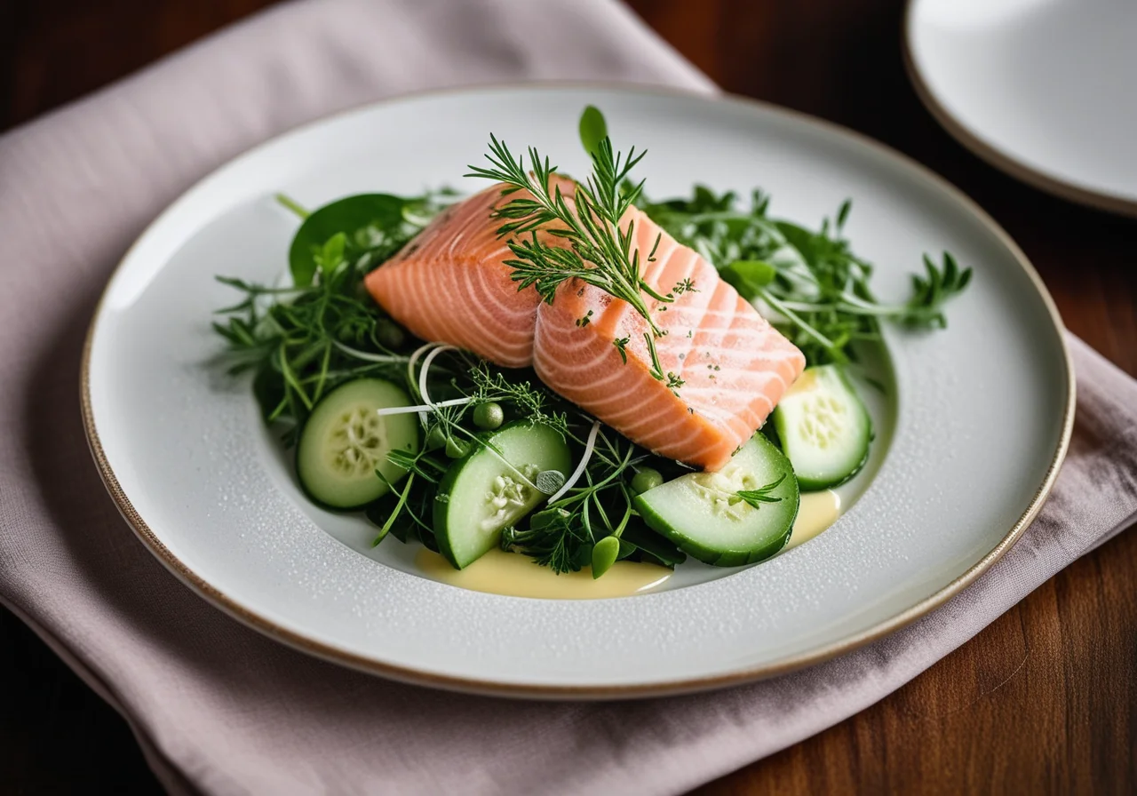 Salad Plate with Salmon