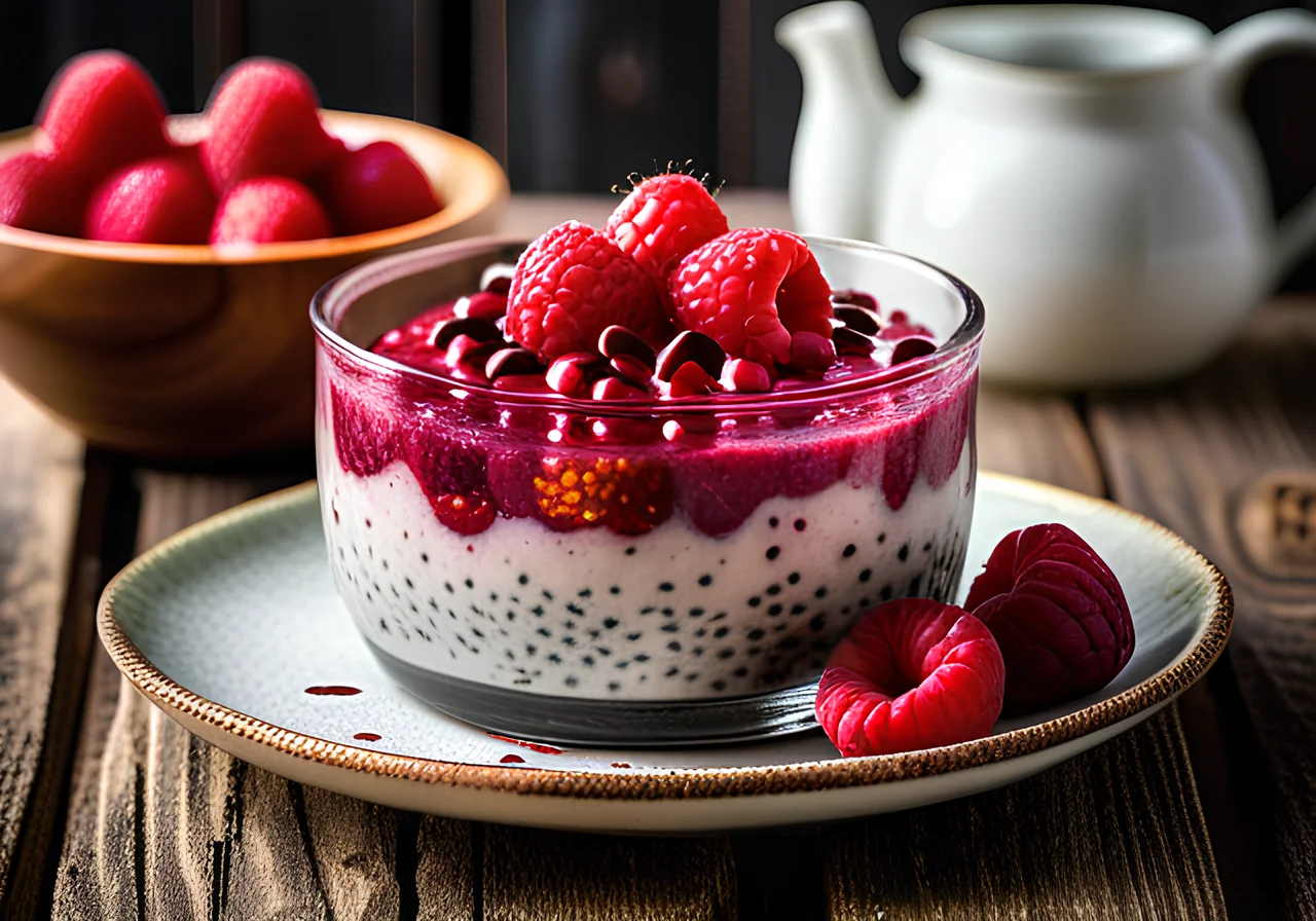 Raspberry Chia Pudding
