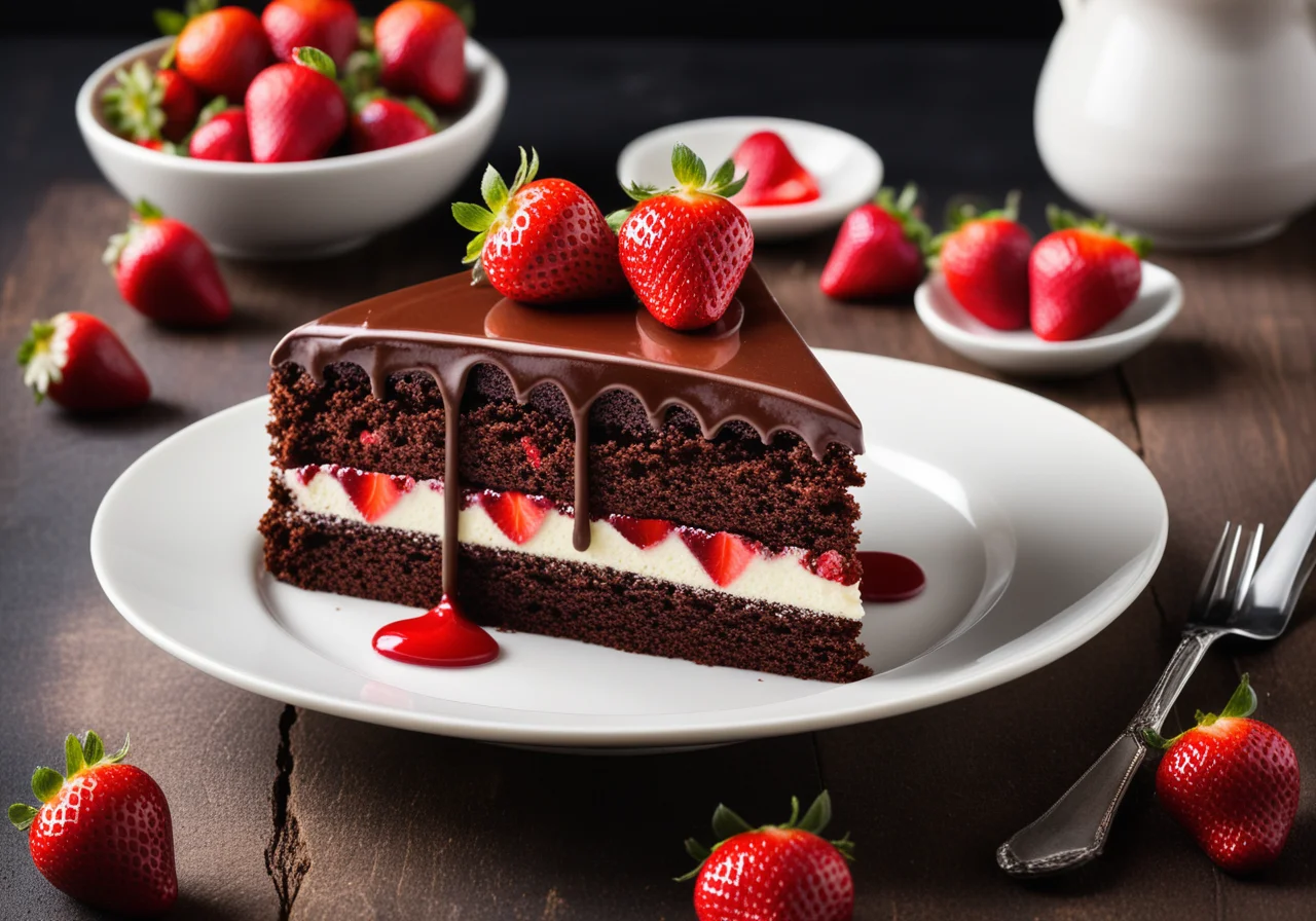 Chocolate Strawberry Cake