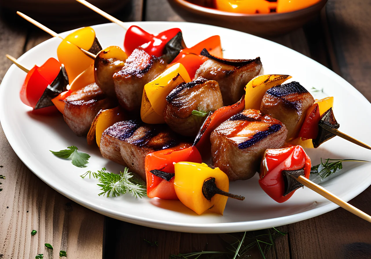 Grilled Shashlik Skewers