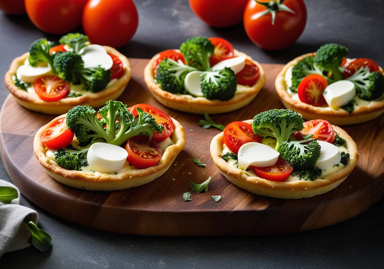 Mini Broccoli Pizzas