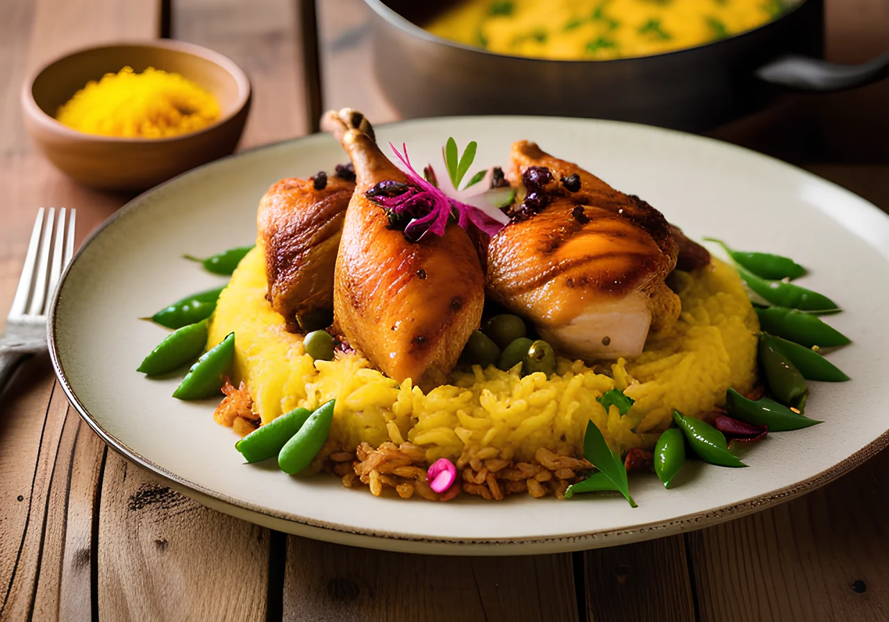 Creole-Style Chicken with Curry Rice