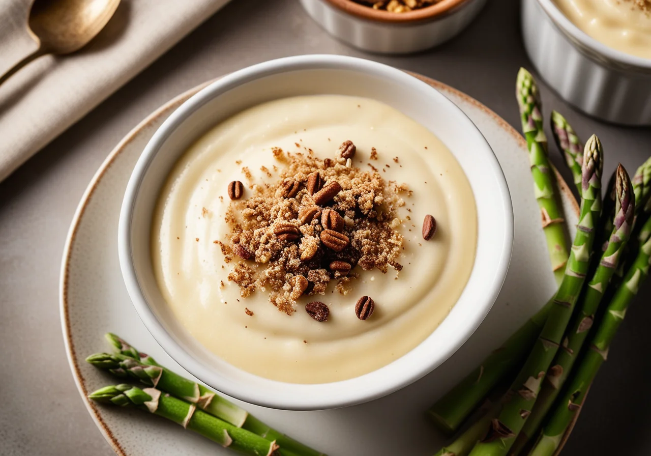 Asparagus Crème brûlée