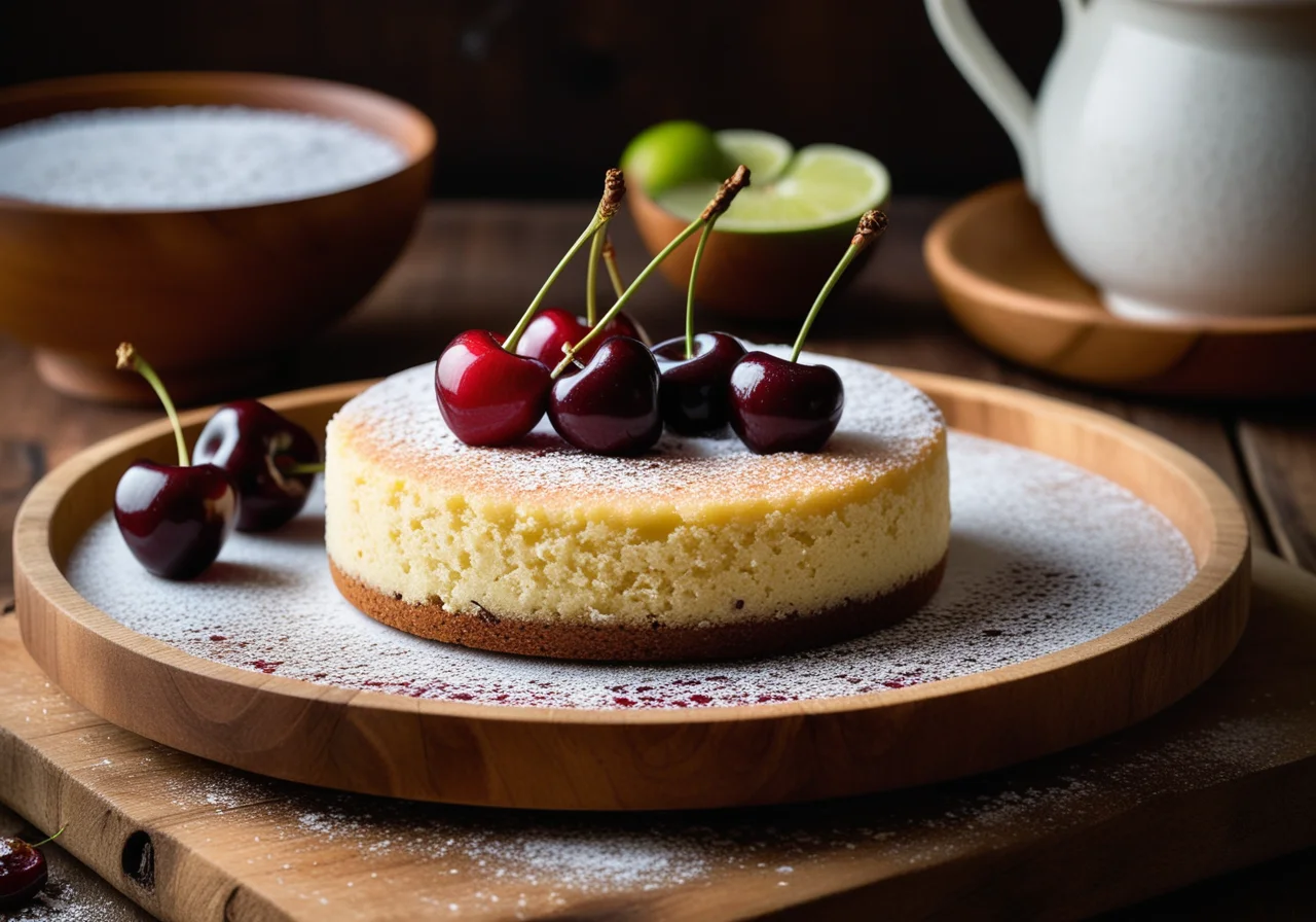 Rice Cherry Cake