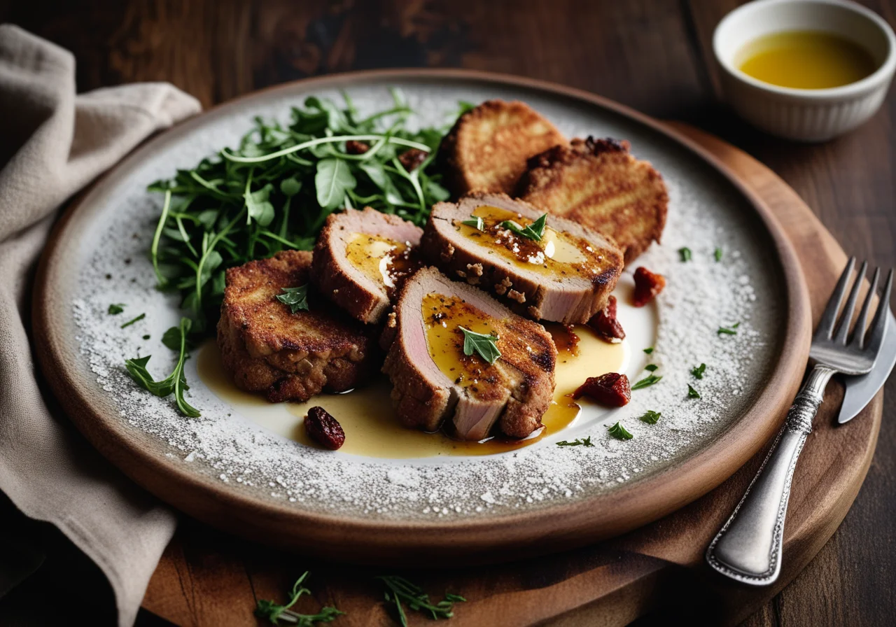 Grilled Stuffed Veal Cutlets