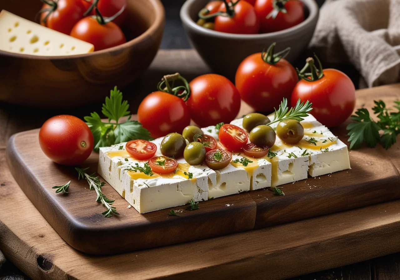 Cheese with Tomatoes and Onions Wrapped in Foil