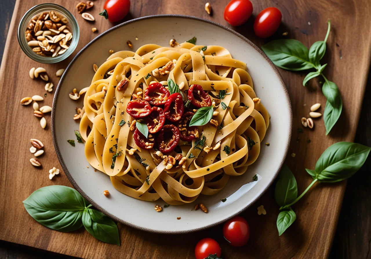 Cavatellucci with Pine Nuts and Tomatoes