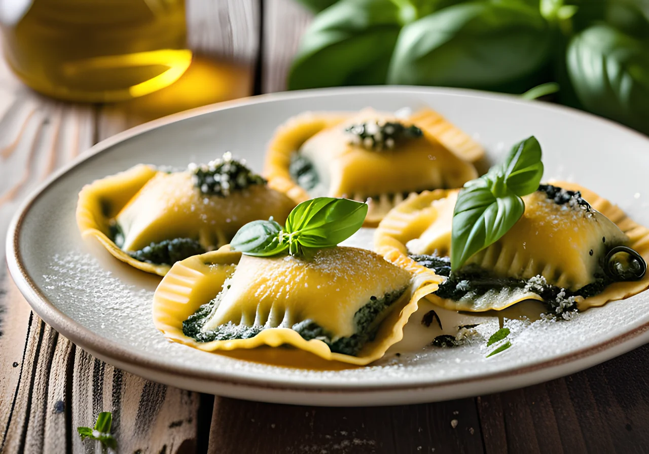 Ricotta Spinach Ravioli