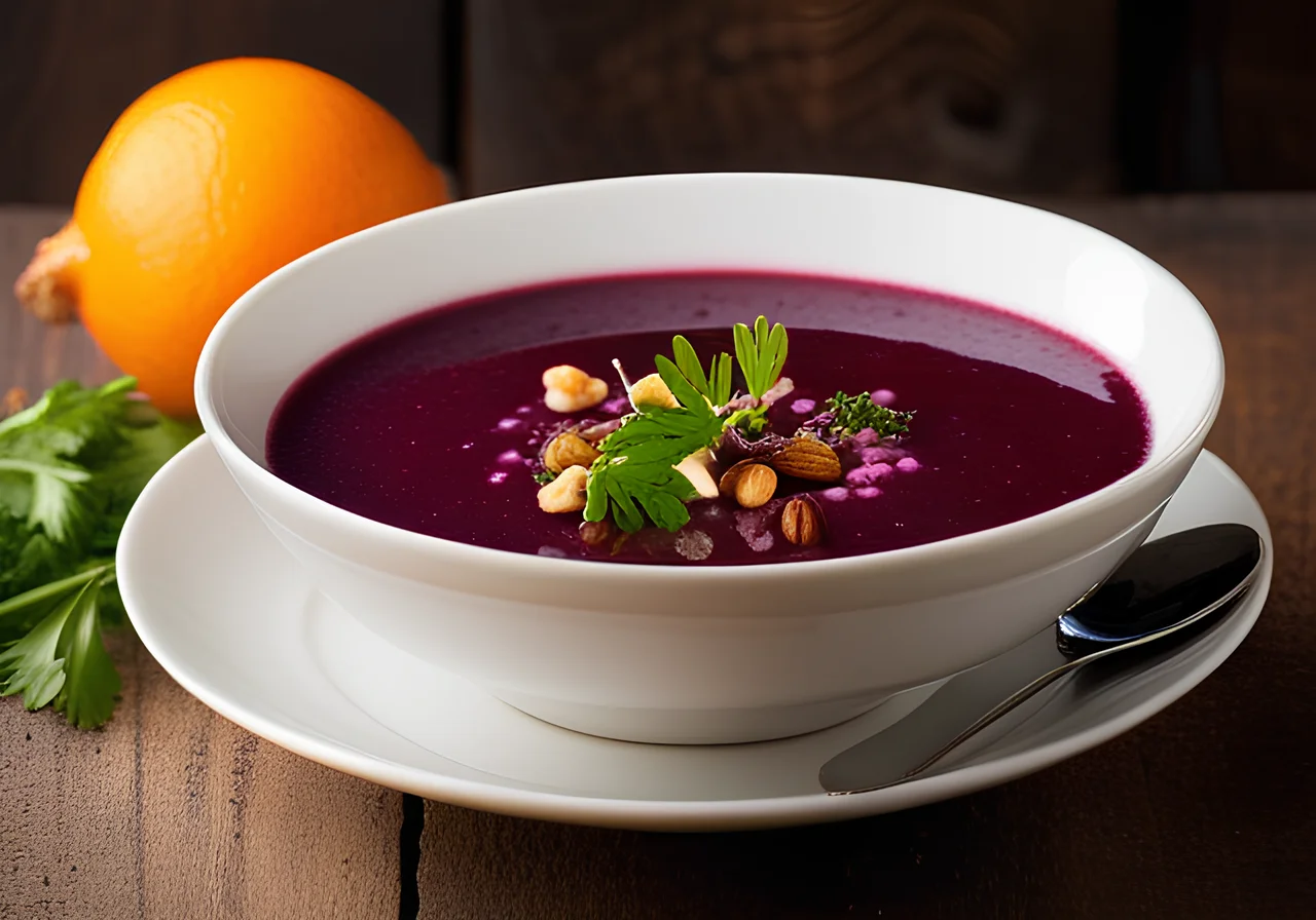 Beetroot Soup with Gingerbread Spice