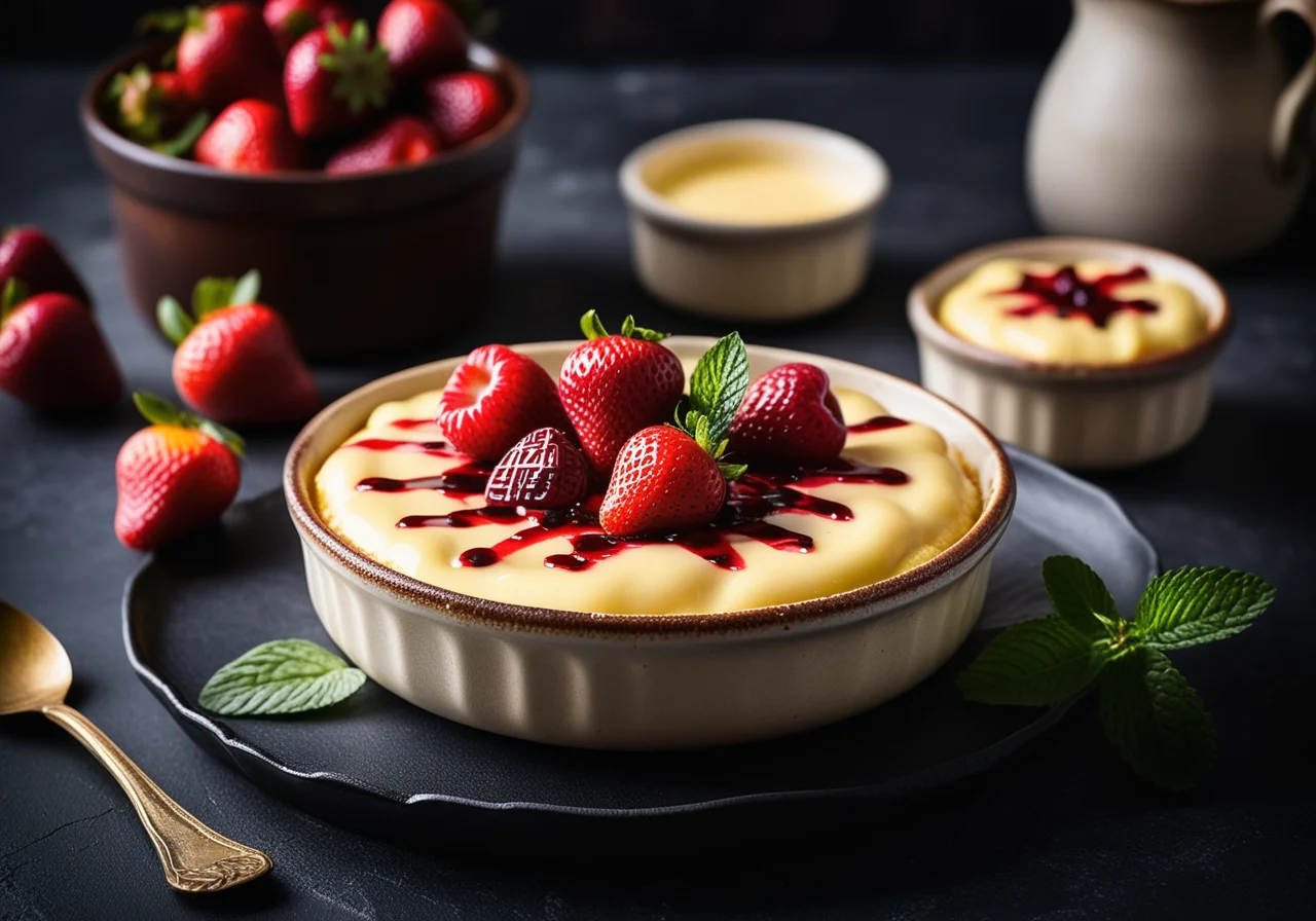 Strawberry Gratin