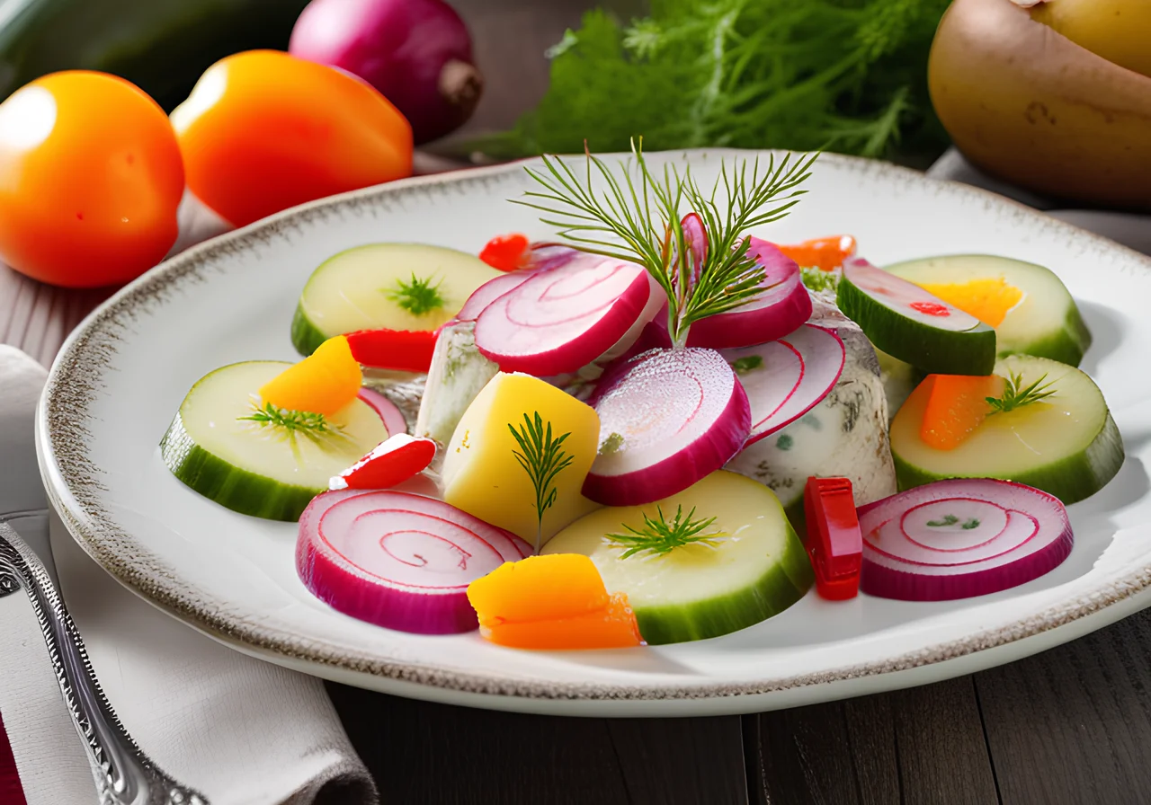 Colorful Potato Herring Salad