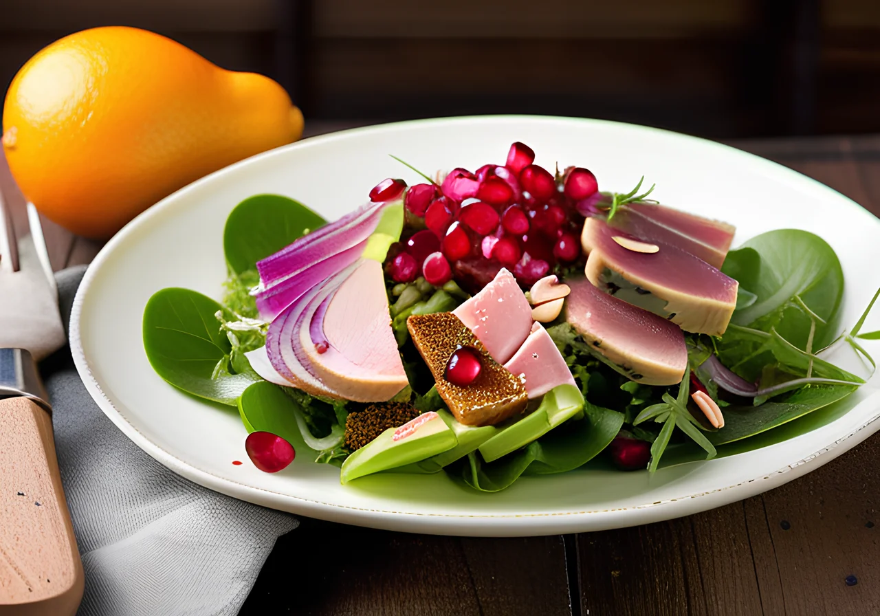 Avocado and Tuna Salad with Sesame