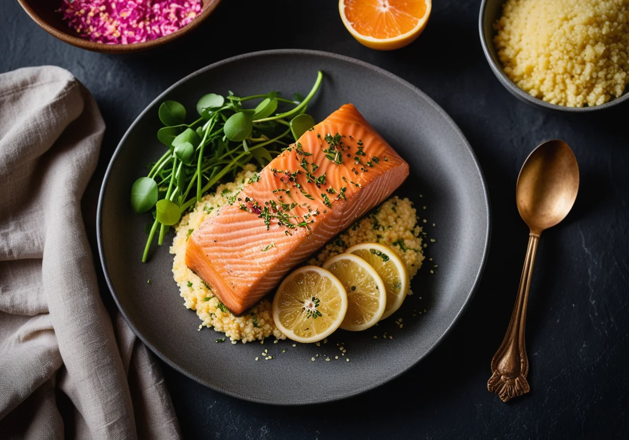 Baked Salmon Wrapped in Foil