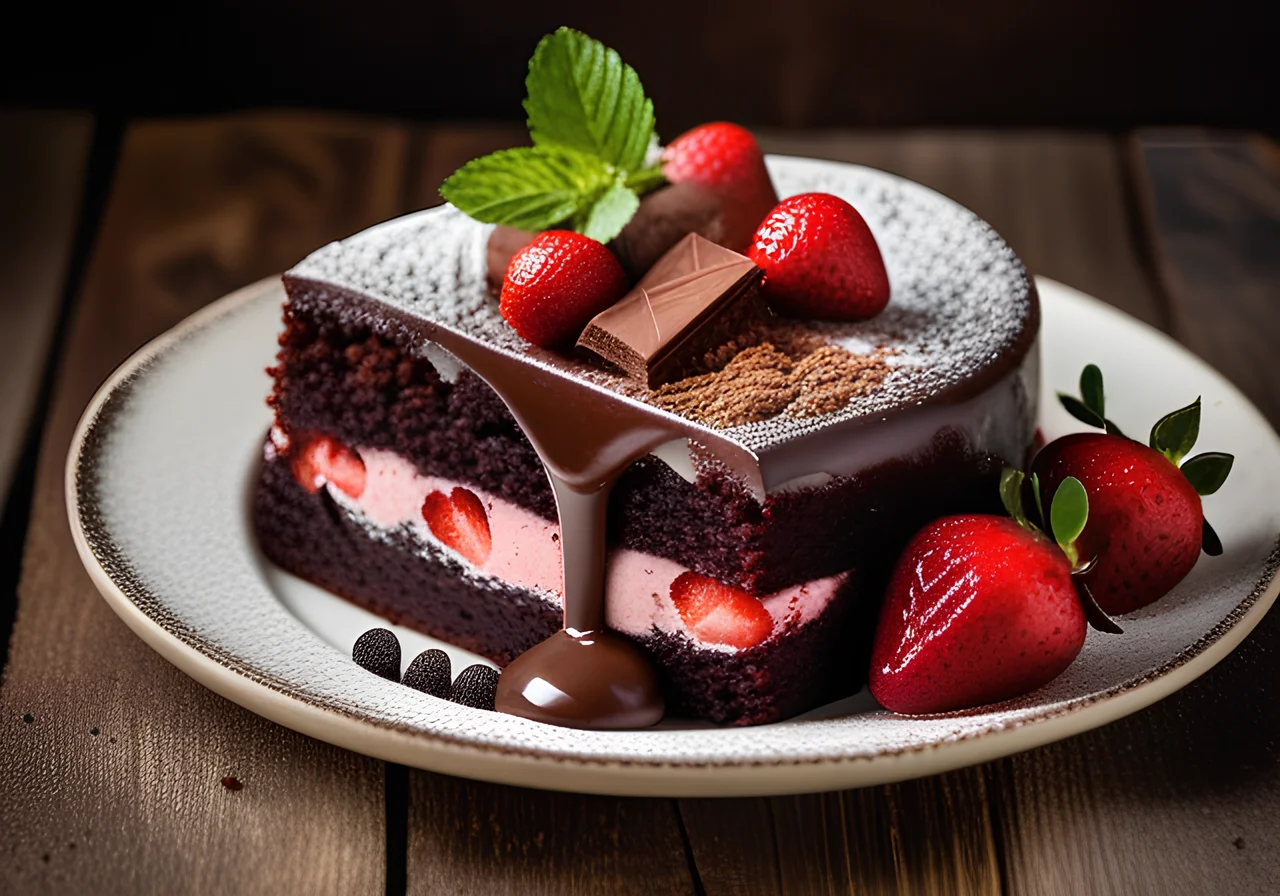 Strawberry Chocolate Cake