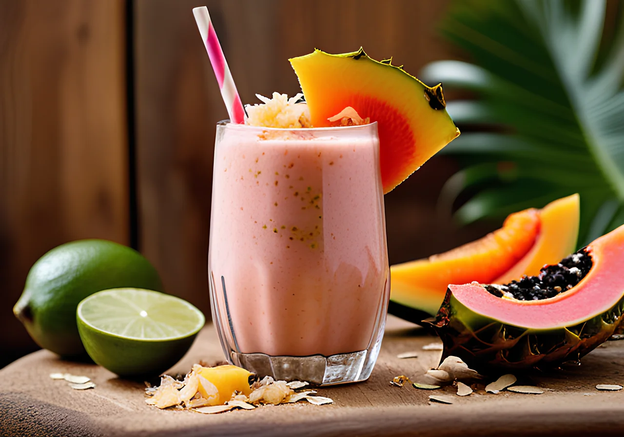 Pineapple-Papaya Smoothie
