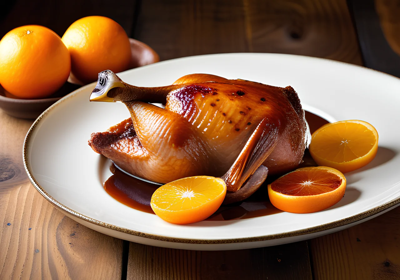 Roasted Duck with Oranges