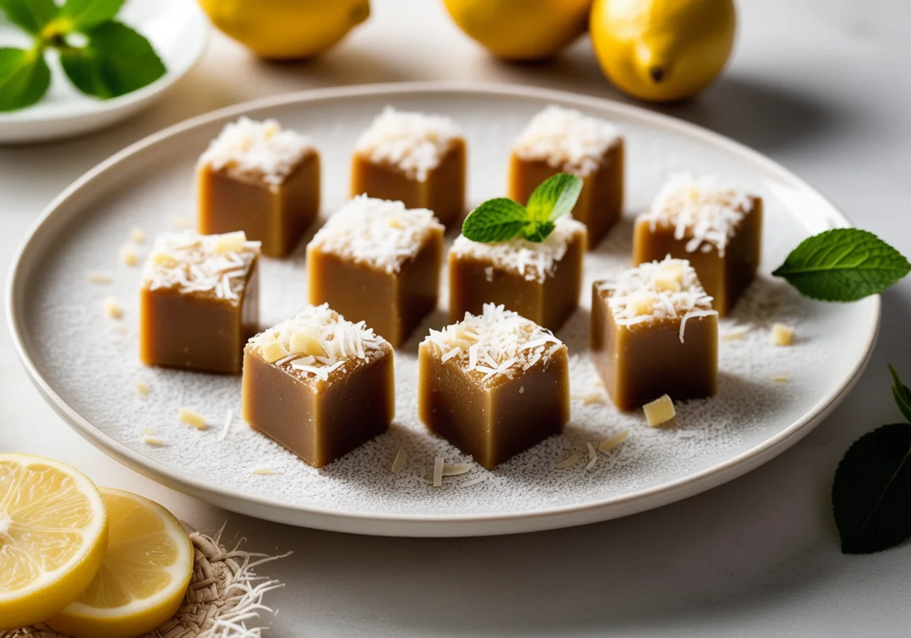 Marzipan-Coconut Cubes