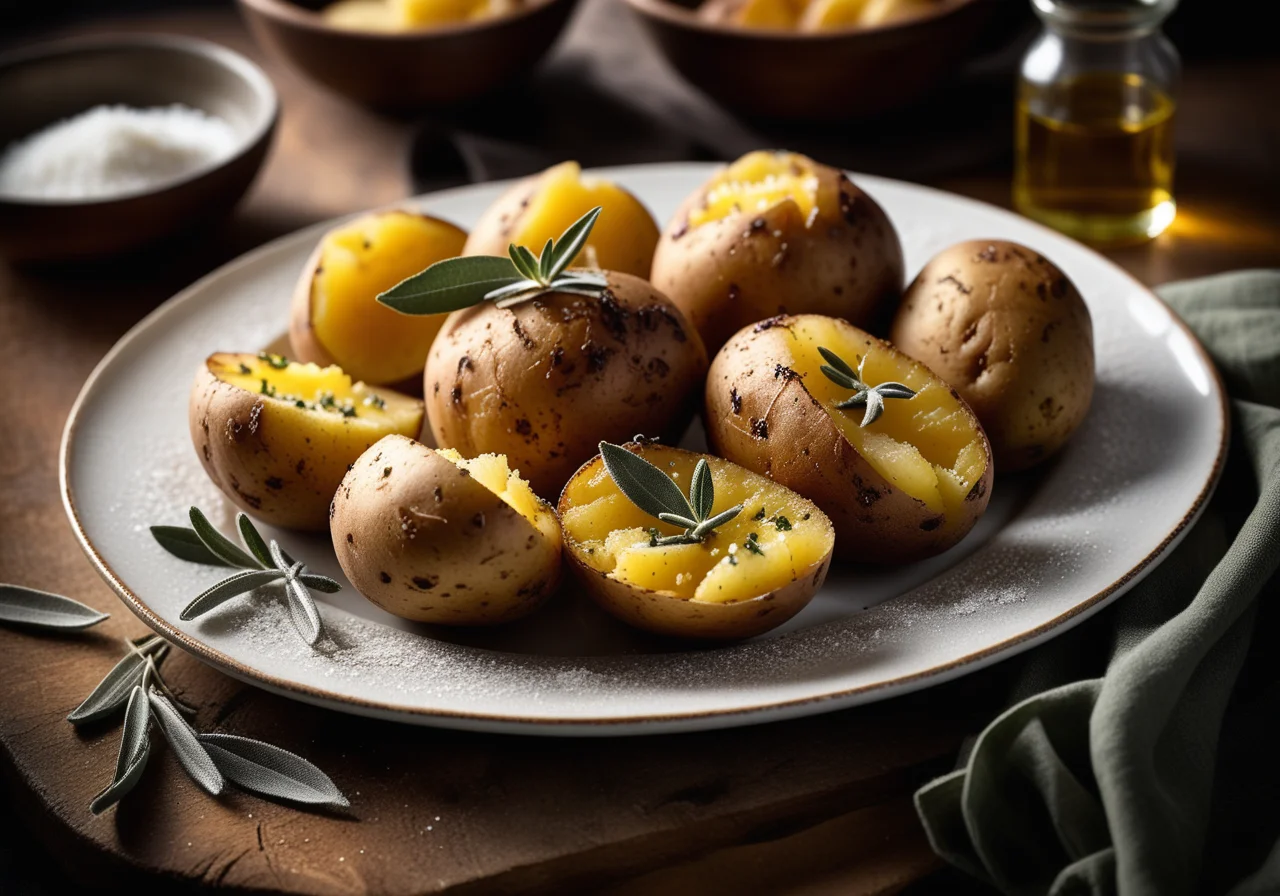 Baked Potatoes with Sage