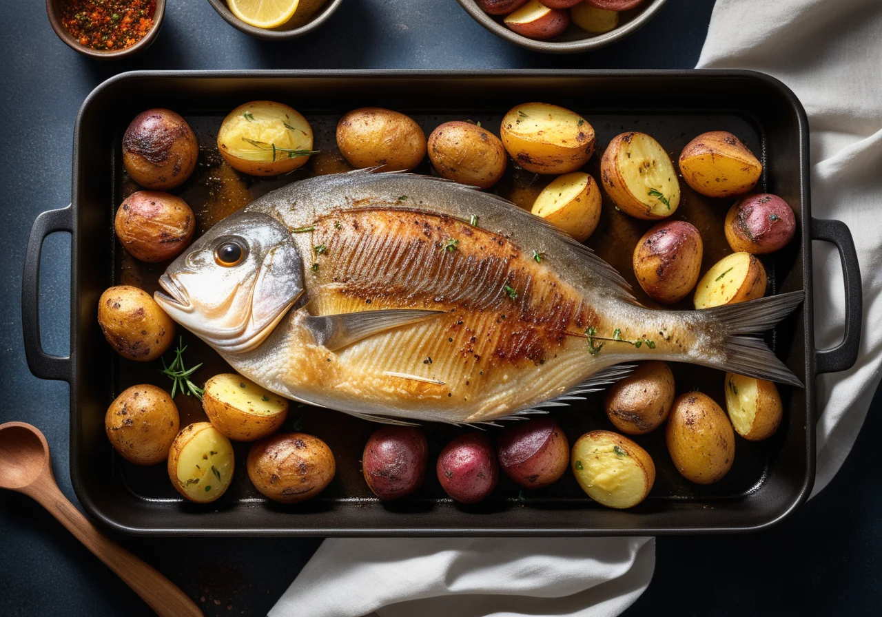 Sea Bream with Oven‑Roasted Potatoes
