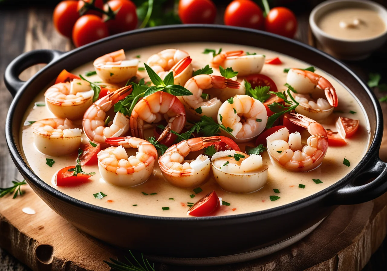 Shrimp and Scallop Fondue