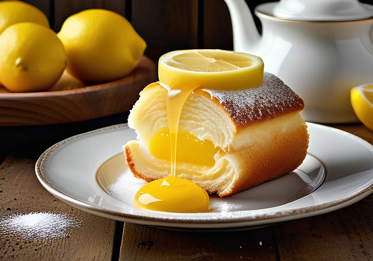 Sponge Rollers with Lemon Cream