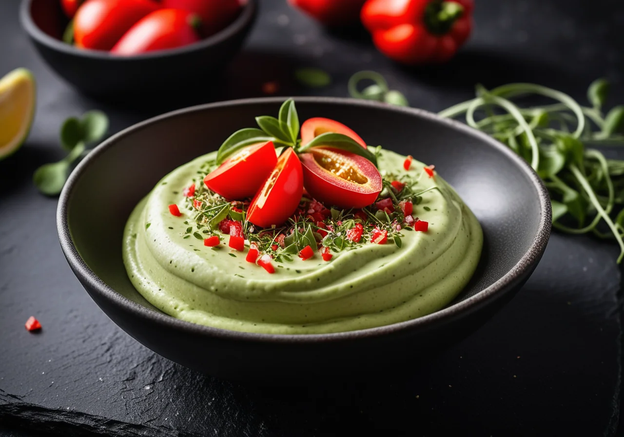 Avocado Cream with Bell Pepper