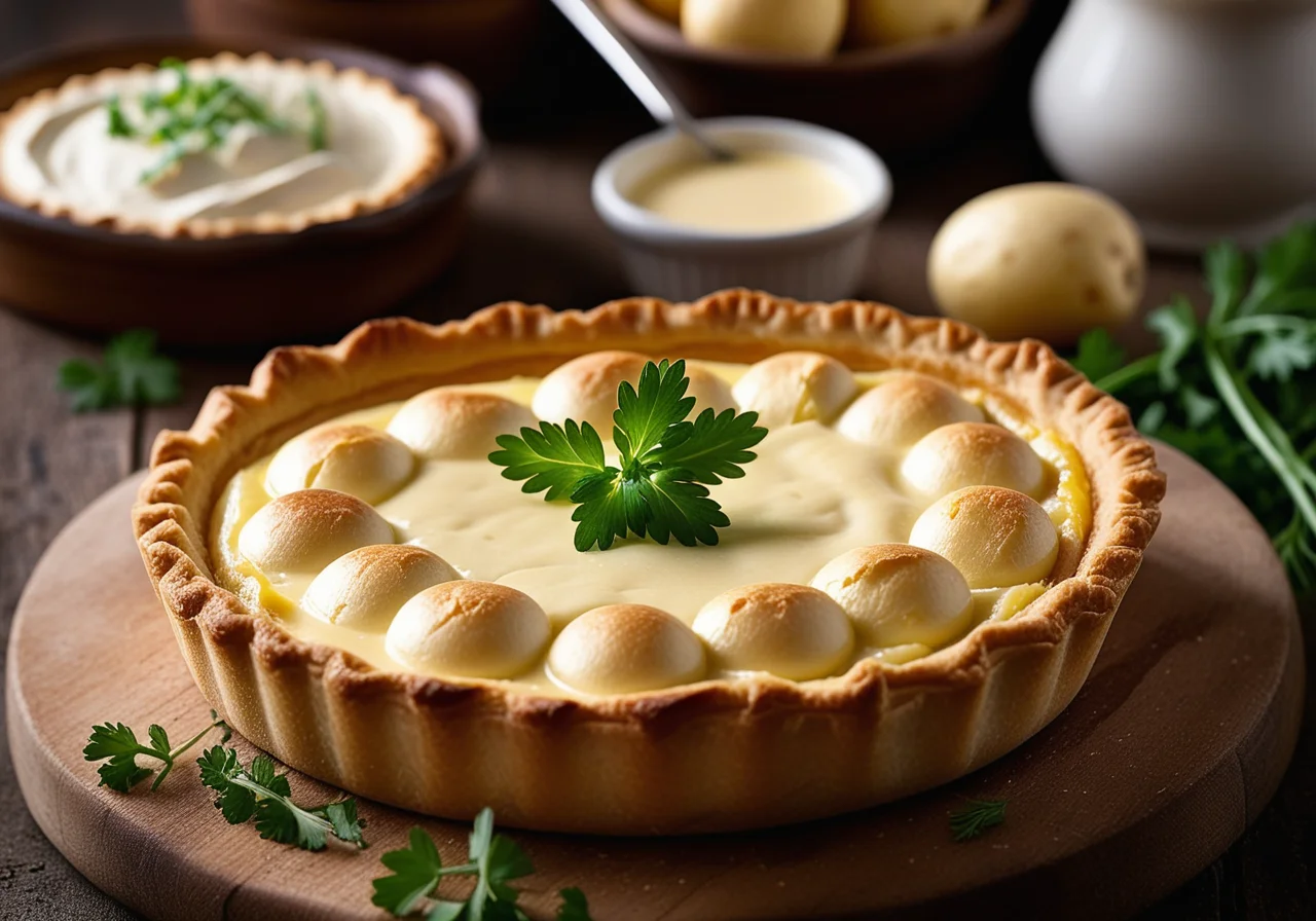 Shortcrust Tart with Potatoes and Camembert