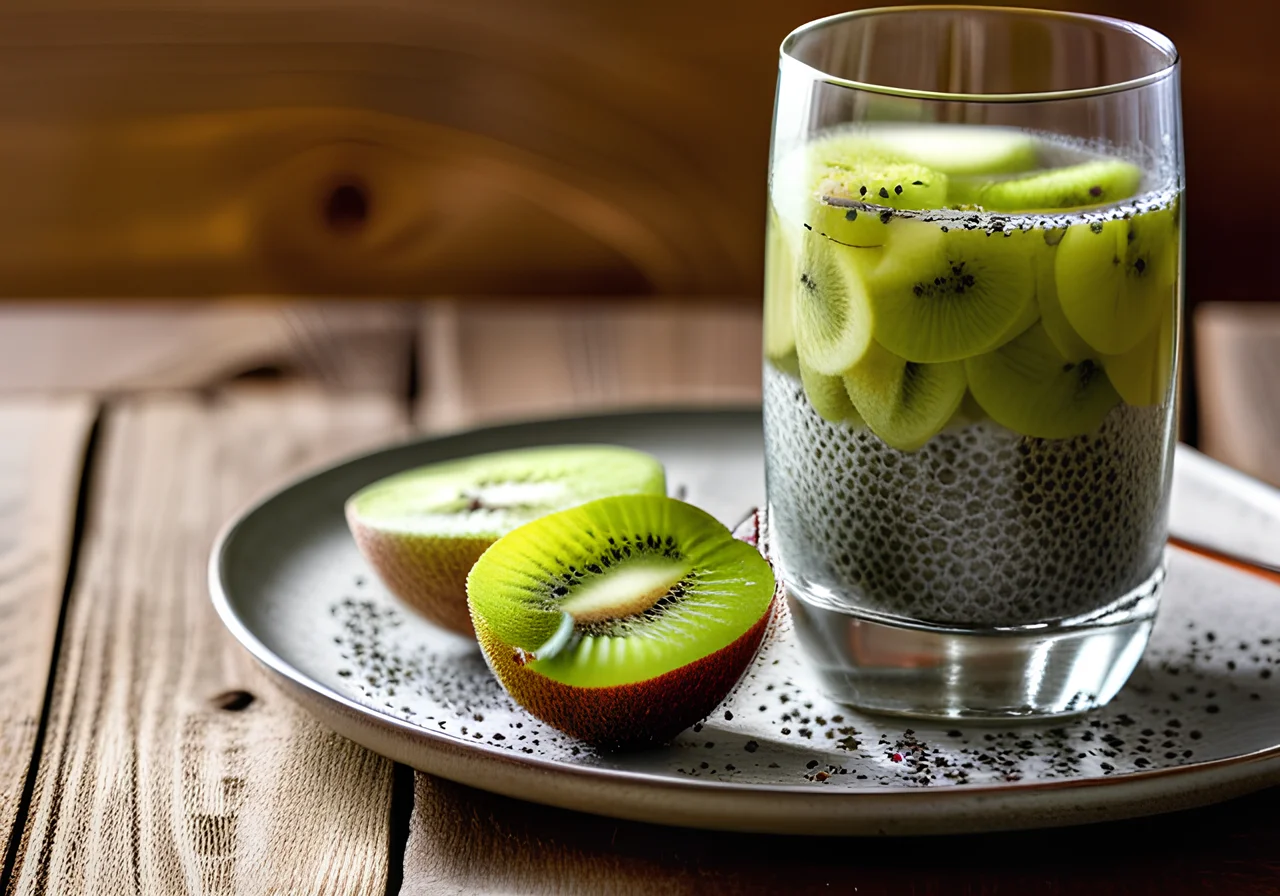 Chia Water with Kiwi