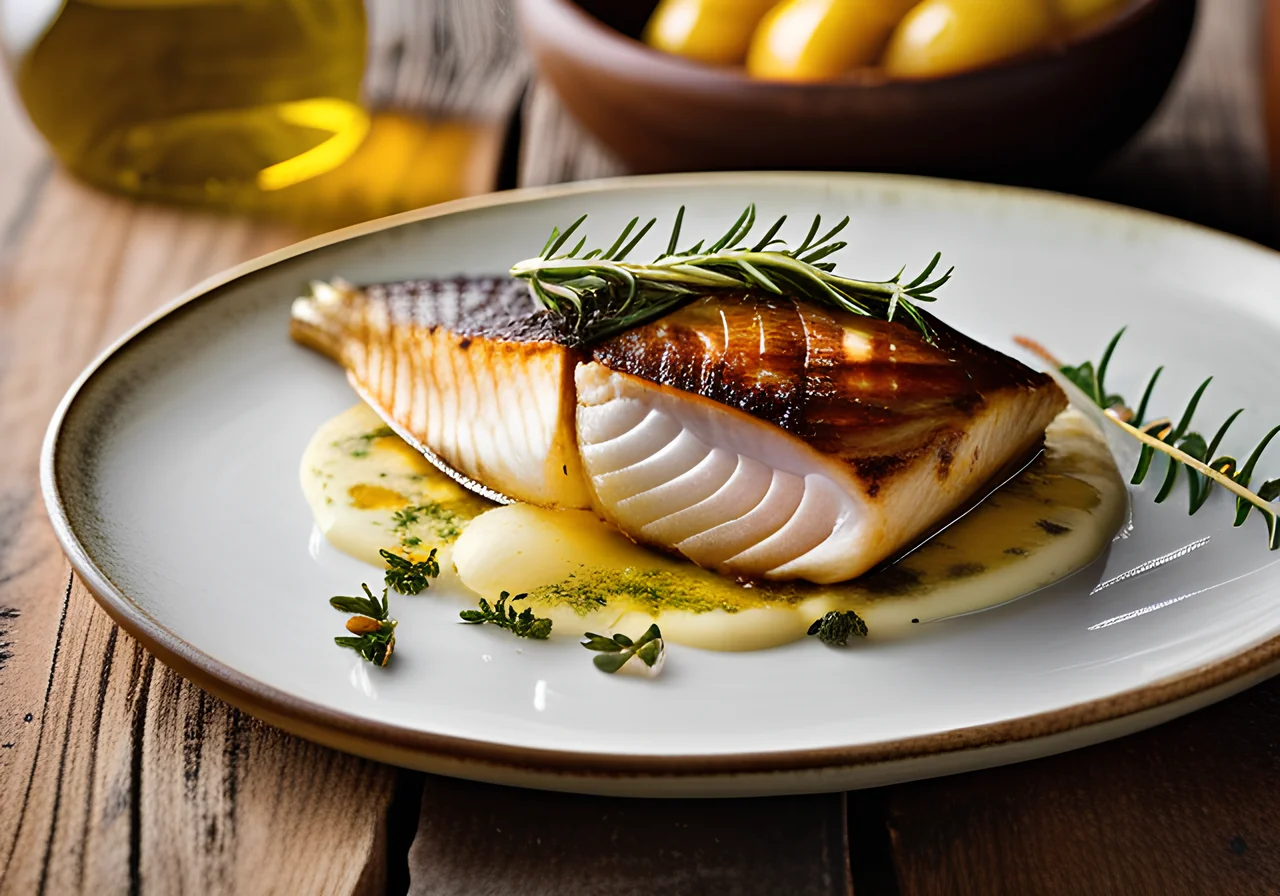 Truffle Sea Bream on Potato Bed