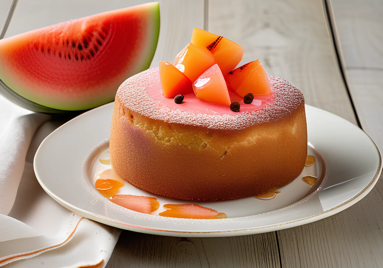 Melon‑Yogurt Cake