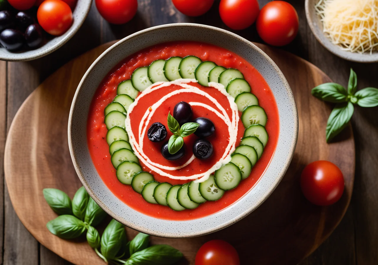 Tomato-Cucumber Cold Soup