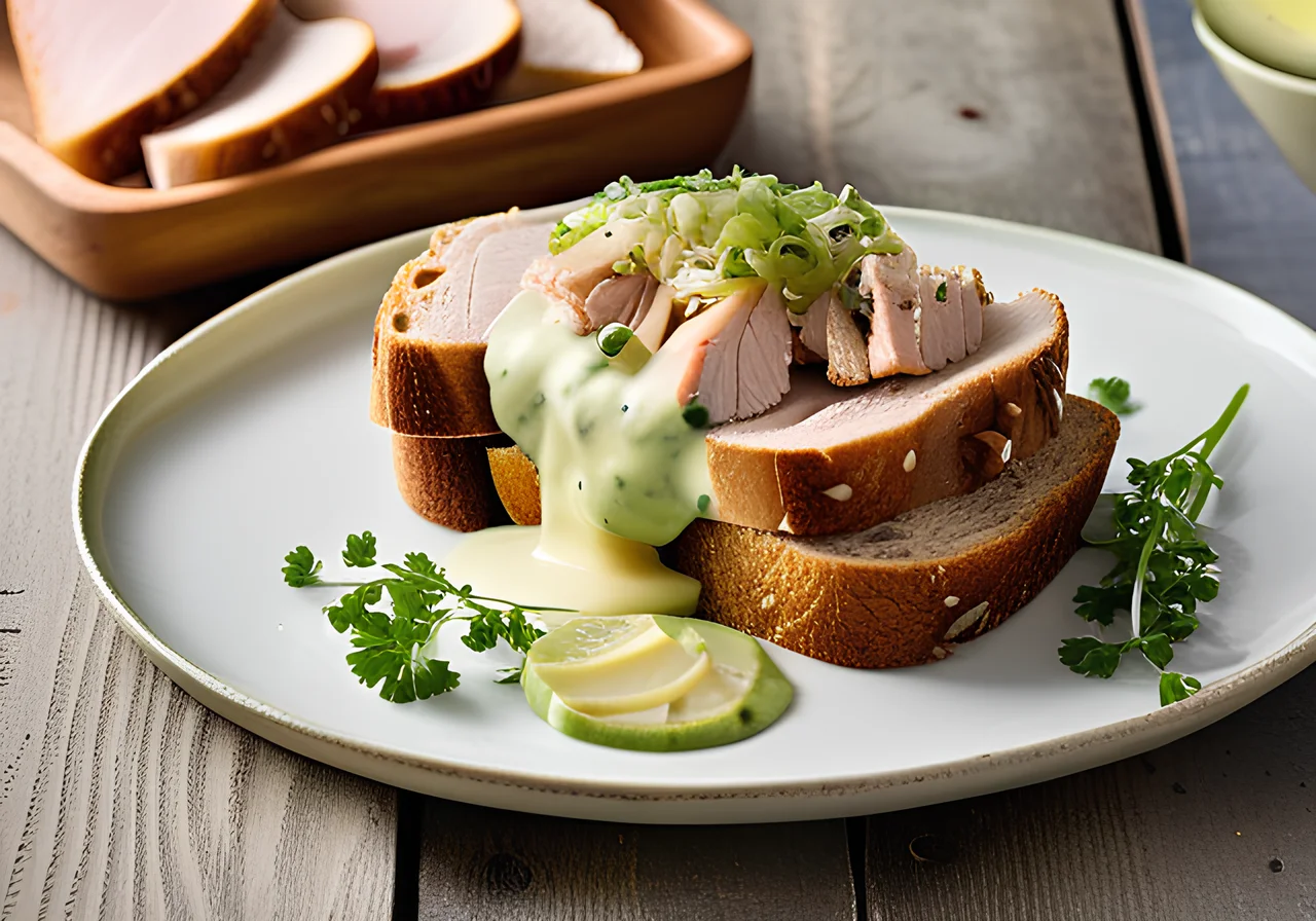 Toast with Chicken Breast Fillet