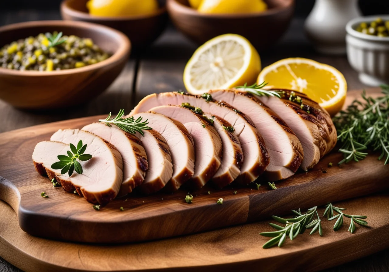 Turkey Breast with Olive Lemon Tapenade