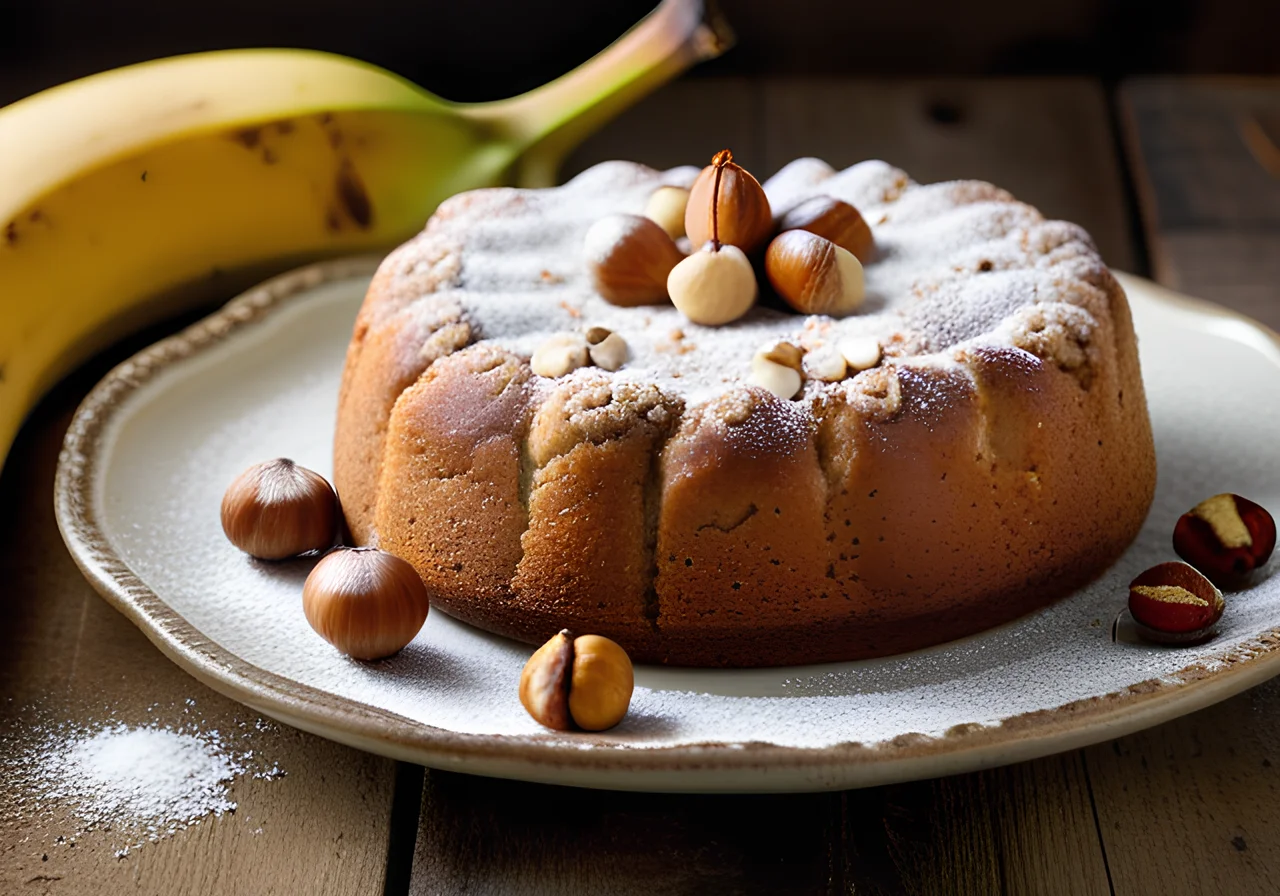 Banana Hazelnut Cake
