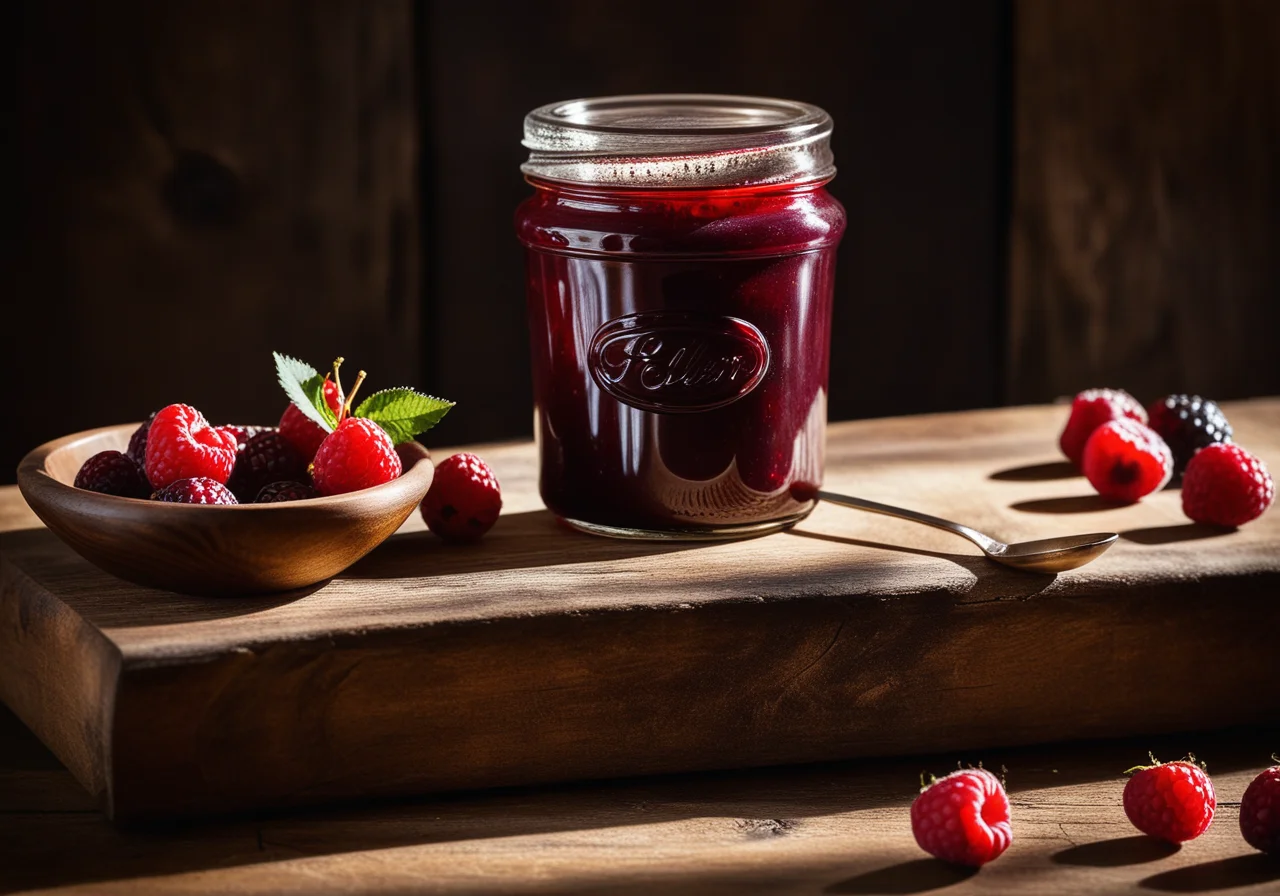 Holunder-Weißdorn-Marmelade