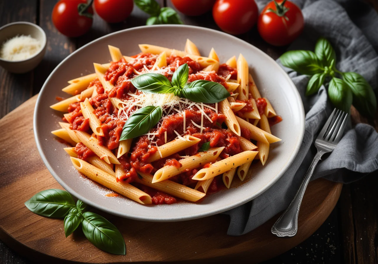 Penne with Tomato Sauce