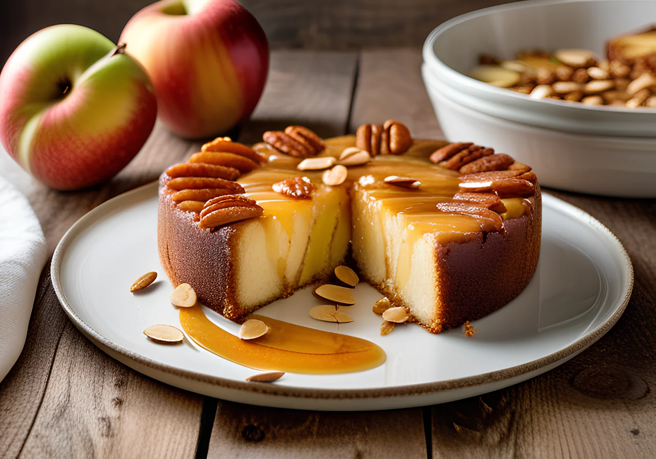 Cheese Apple Cake with Raisins