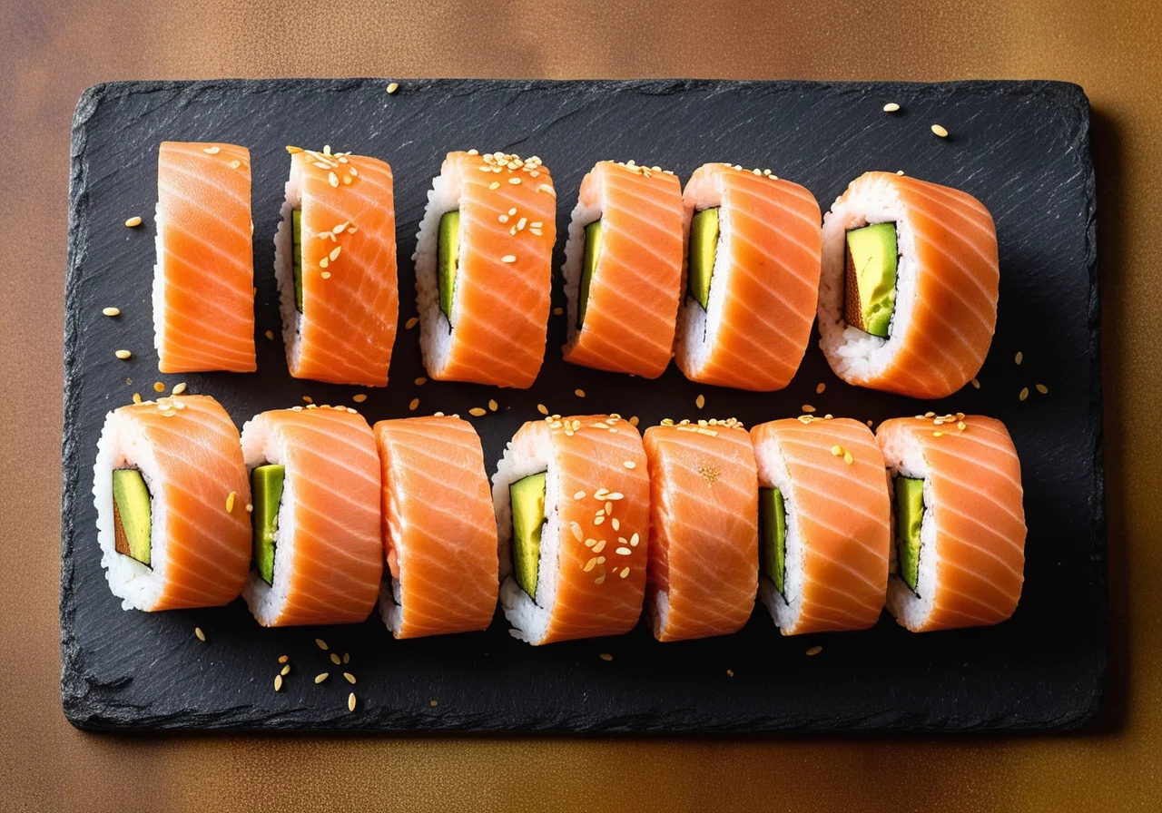 Salmon California Rolls