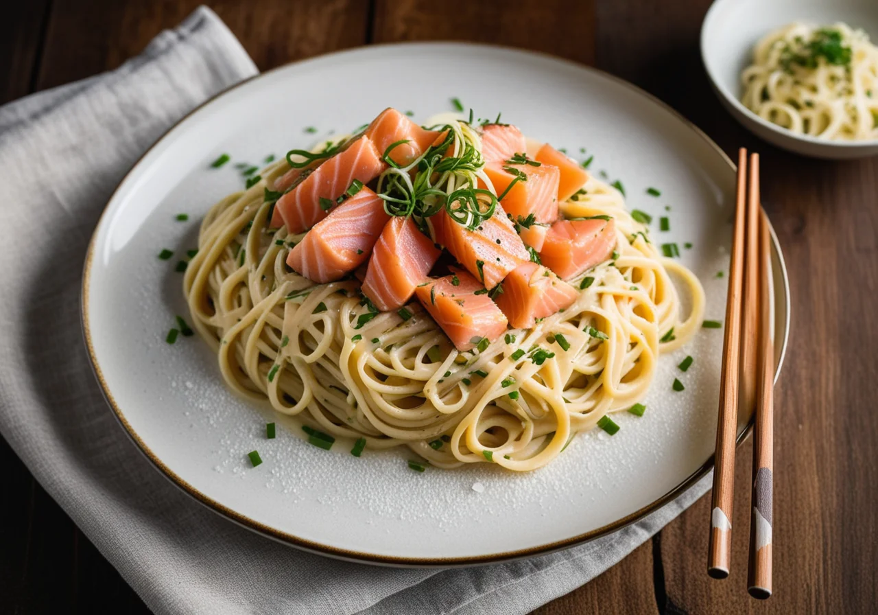 Schupfnudeln mit geräuchertem Lachs