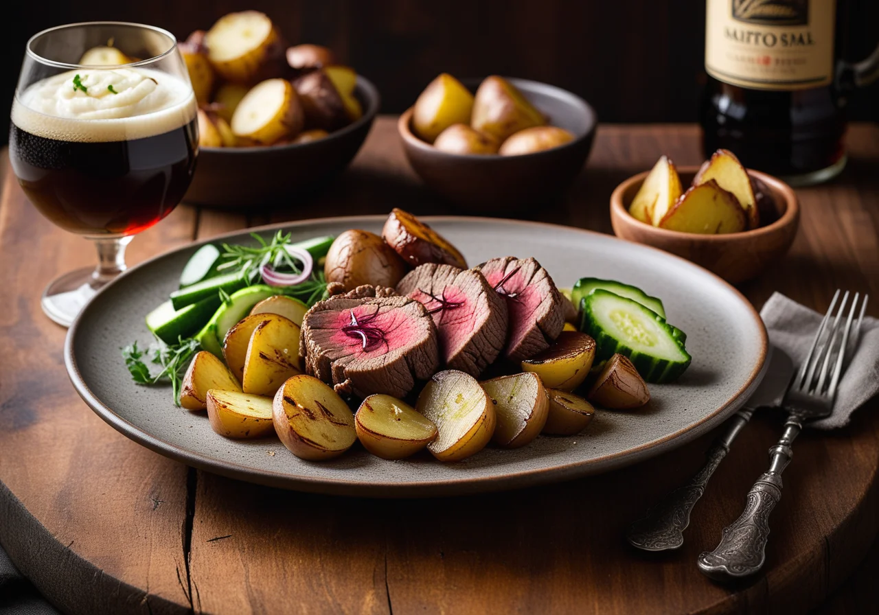 Beef Tenderloin with Onion Sauce