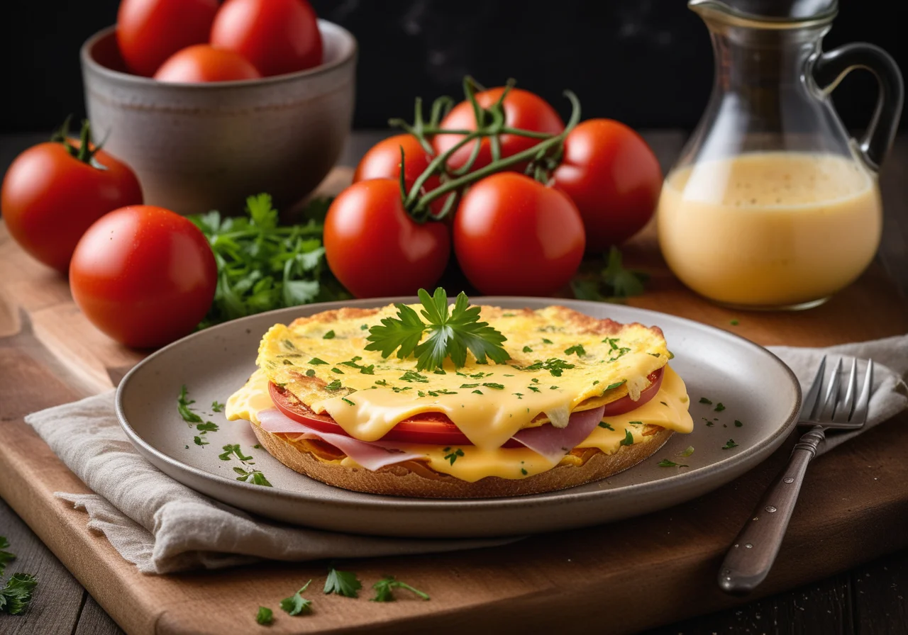 Cheese and Ham Omelette