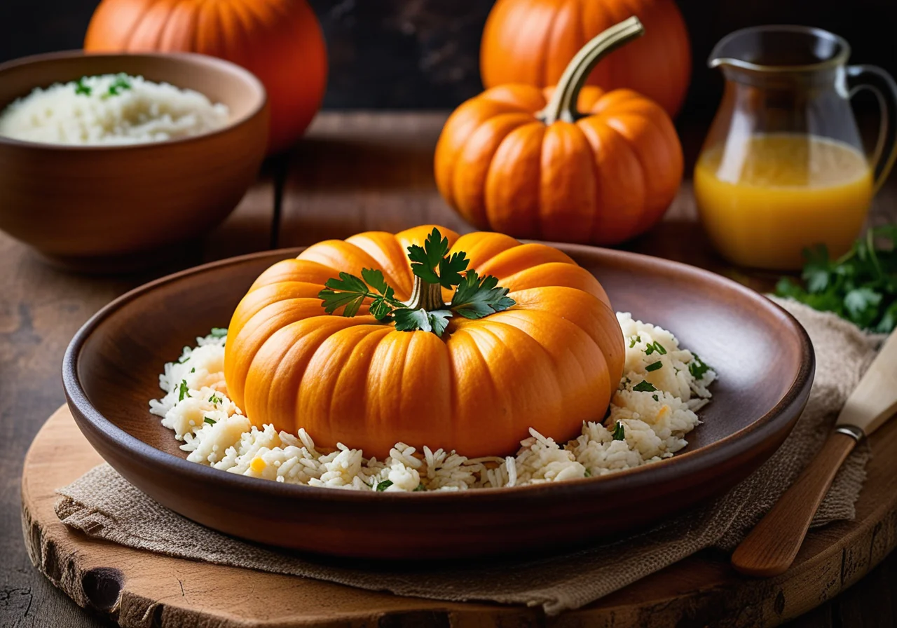 Pumpkin with Rice Filling