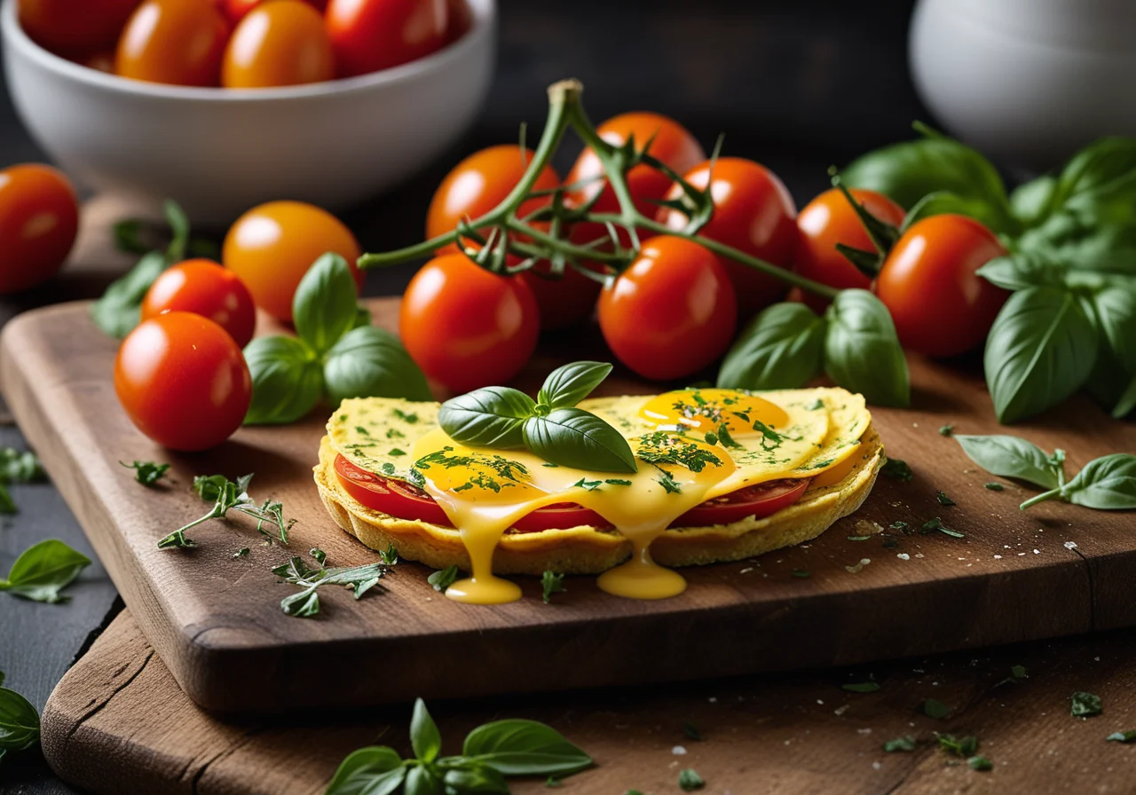 Herb and Tomato Omelette