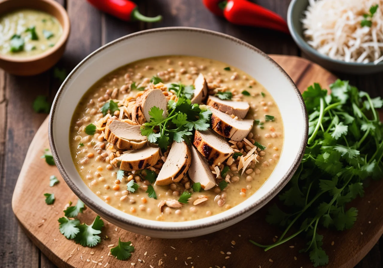 Chicken Coconut Lentil Soup