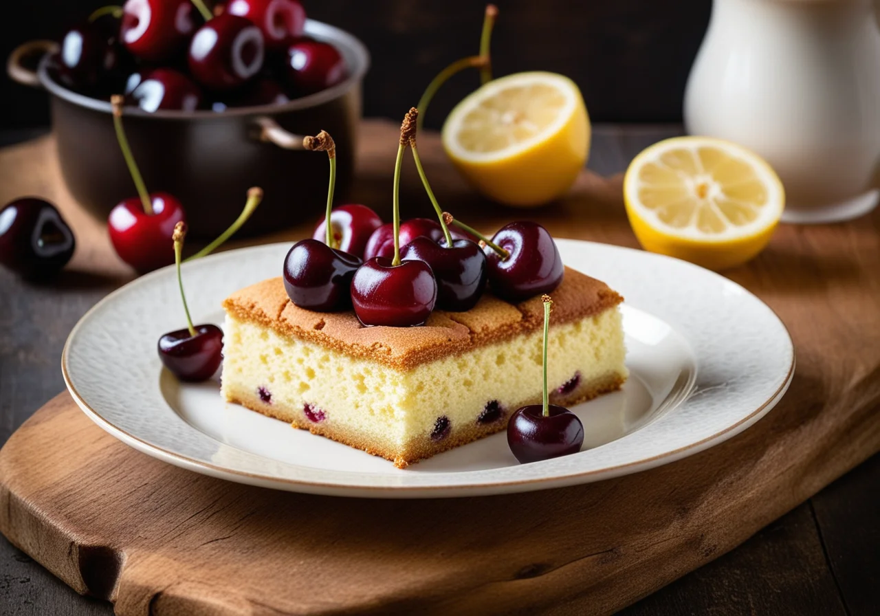 Semolina Cherry Cake
